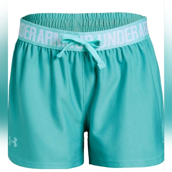 ⭐️3/$30 UA HeatGear shorts,  youth medium,  teal - Picture 8 of 9